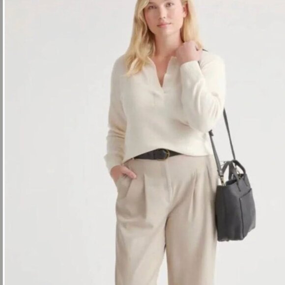 Quince leather mini crossbody tote - Picture 5 of 5